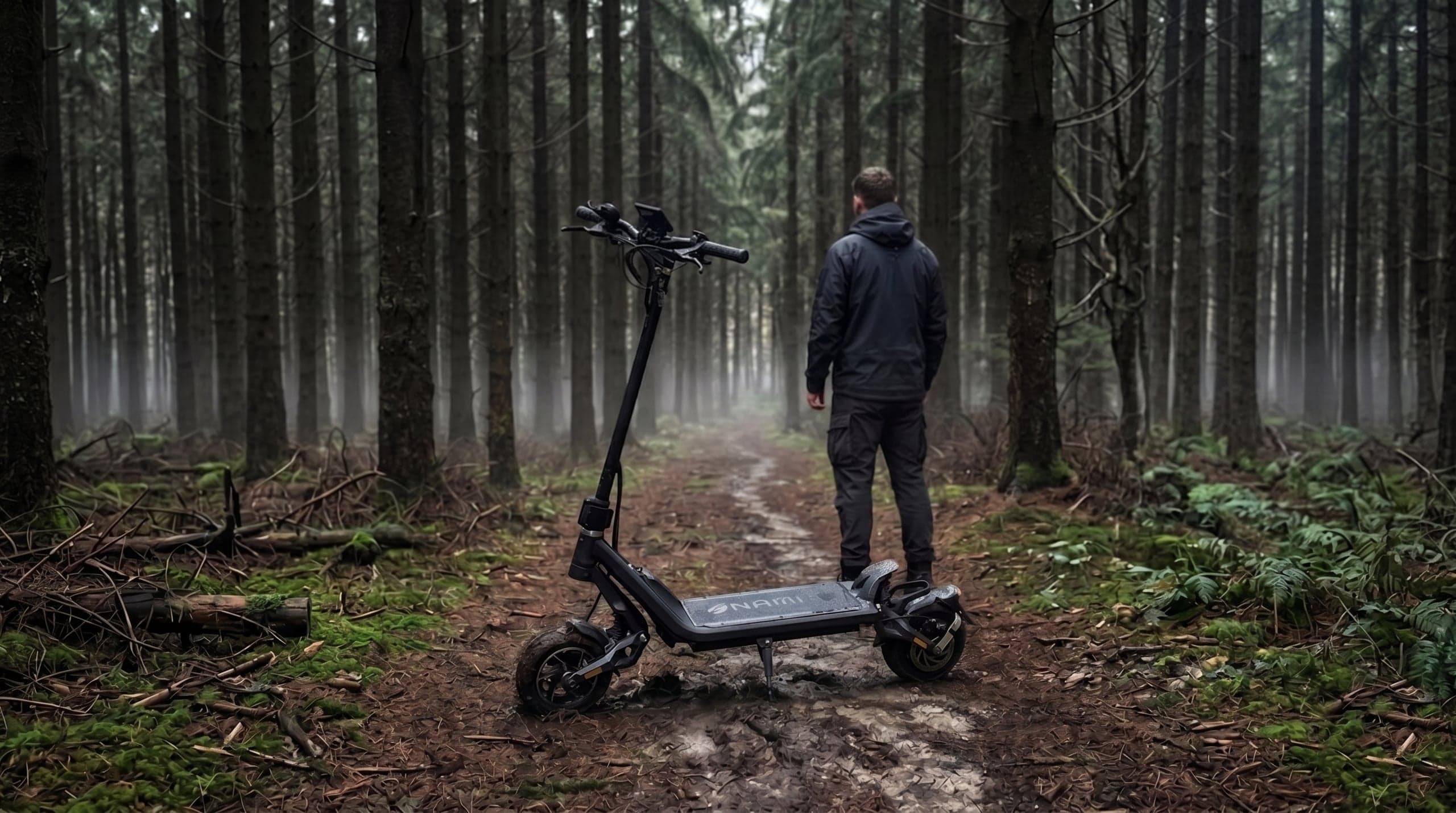 Nami Klima rider on a premium urban waterfront at blue hour